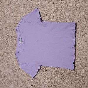 Purple crop top